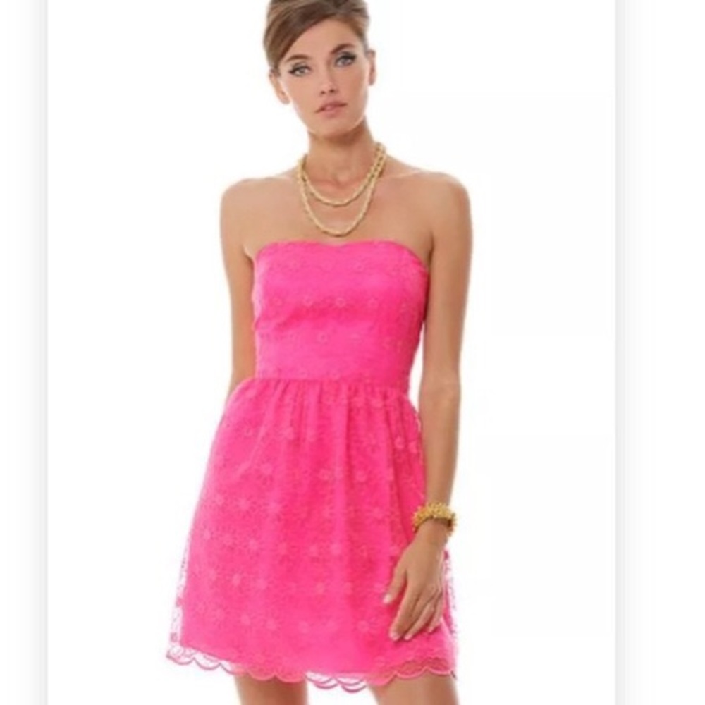 NWT!! Lily Pulitzer “pop pink” Payton Dress size 4